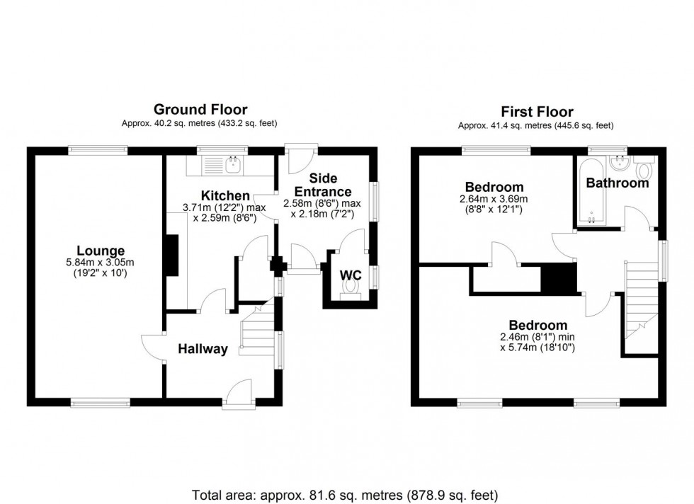 Floorplan for South View, Sambrook, Newport