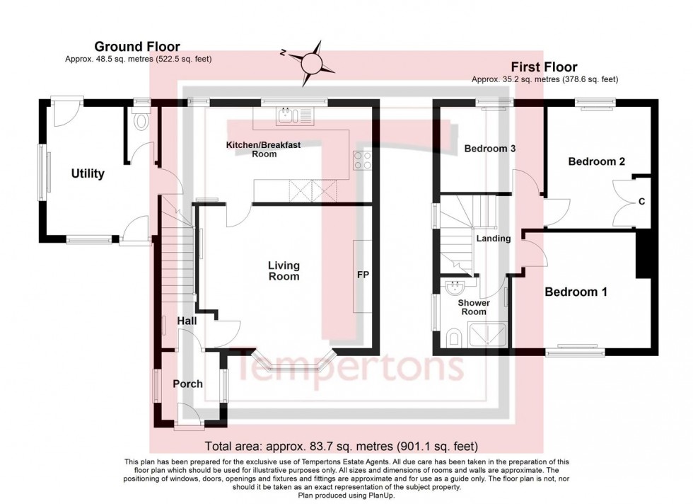 Floorplan for Manor View, Cherrington, Newport