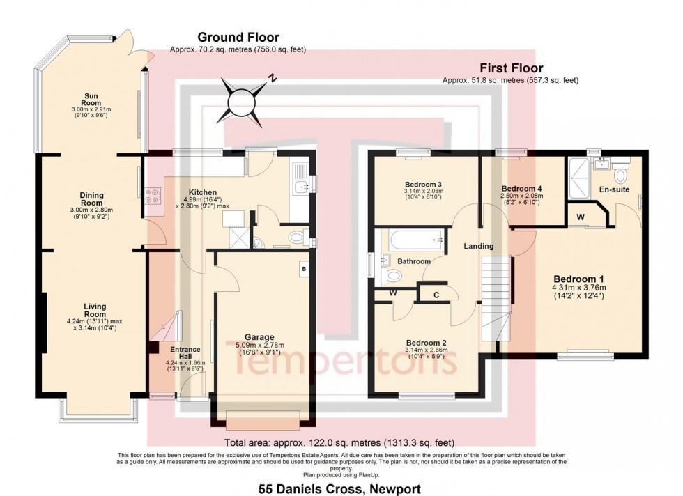 Floorplan for Daniels Cross, Newport