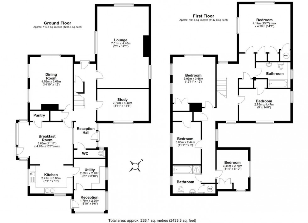 Floorplan for The Common, Edgmond, Newport
