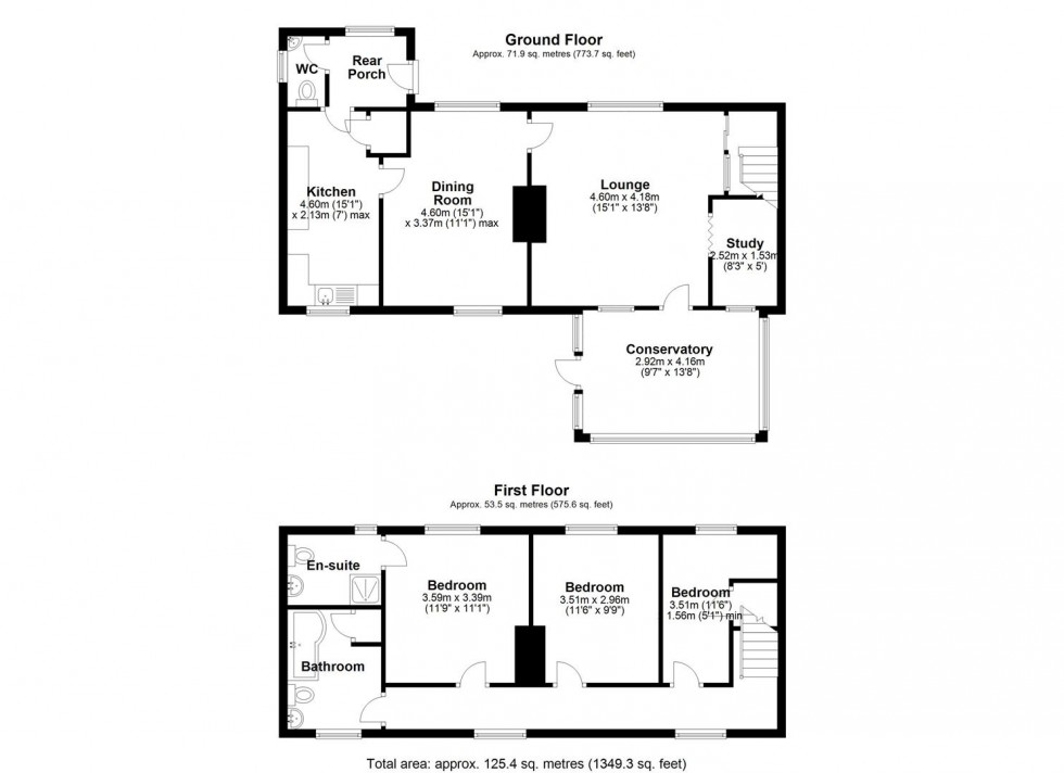 Floorplan for The Hoo, Preston-on-the Weald Moors, Telford