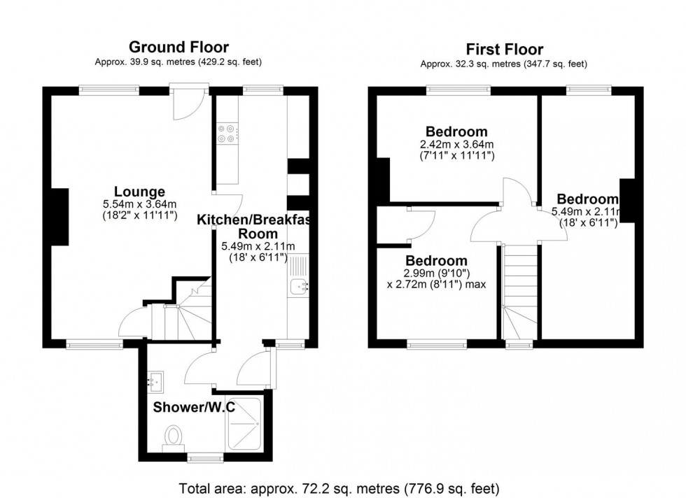 Floorplan for Old Farm Lane, Lilleshall