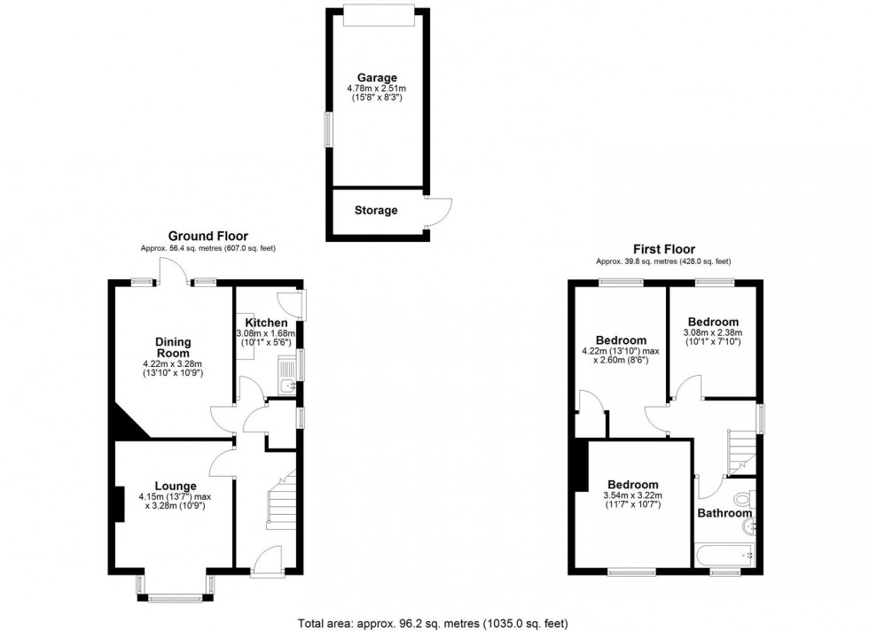 Floorplan for Goulbourne Road, St Georges, Telford