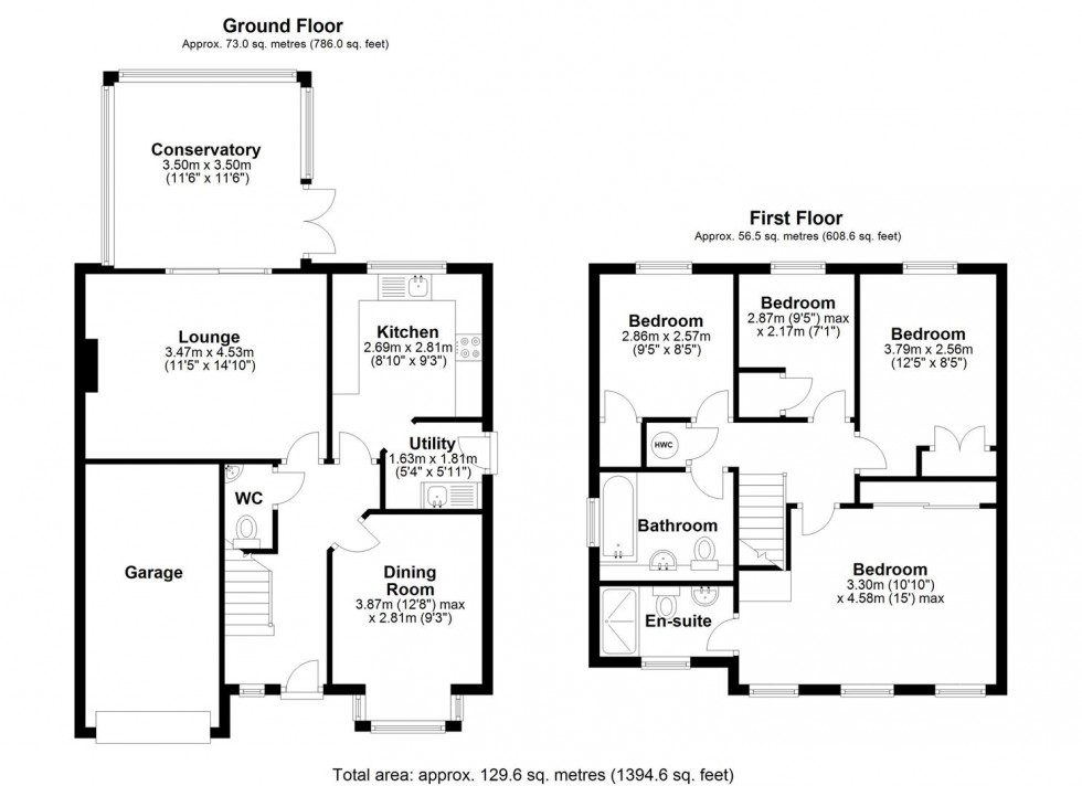 Floorplan for Fallow Deer Lawn, Newport, Telford