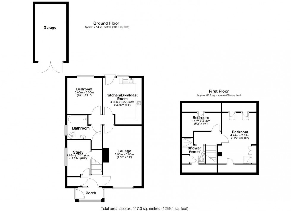 Floorplan for Barnmeadow Close, Newport