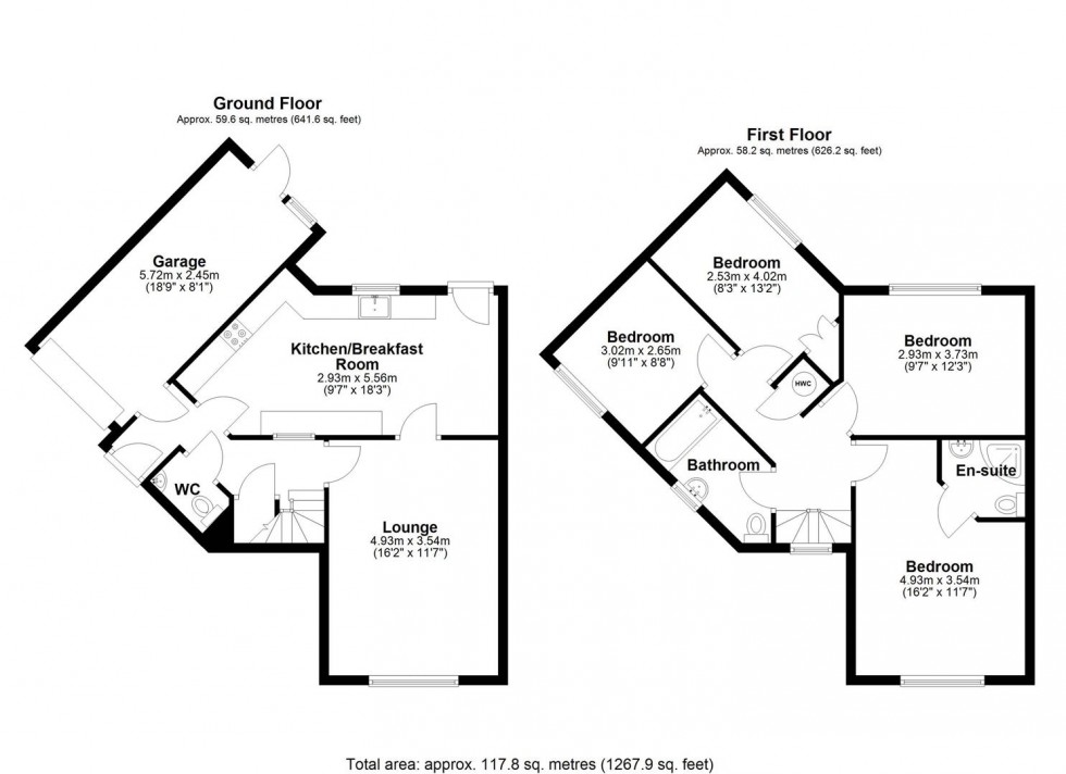 Floorplan for Rothwell Close, St. Georges