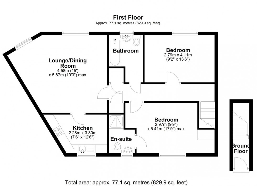 Floorplan for Redlands Road, Hadley