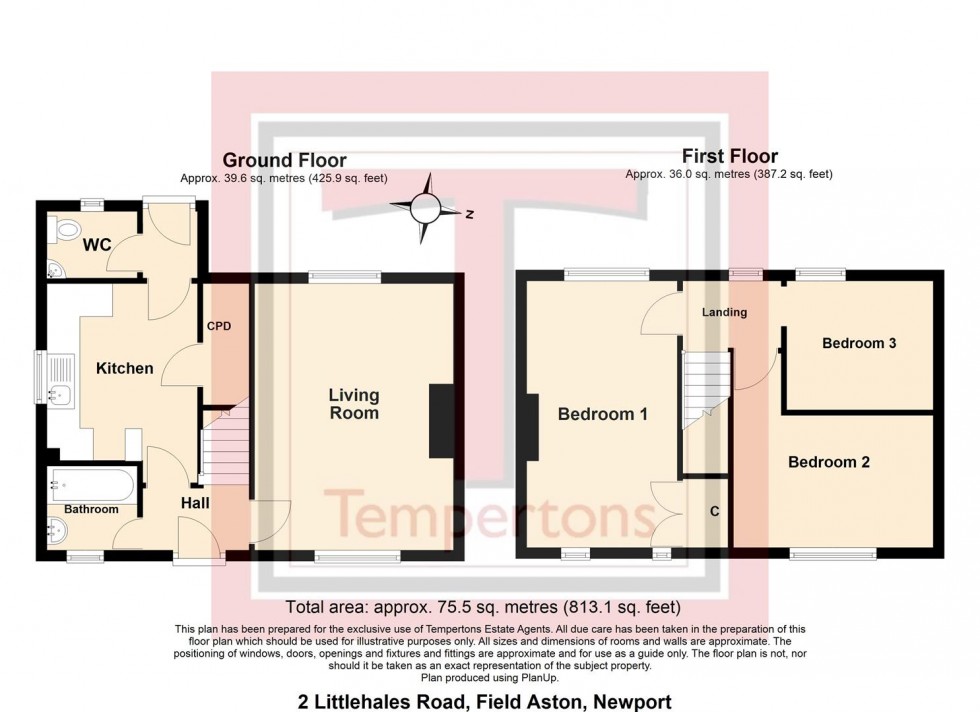 Floorplan for Littlehales Road, Chetwynd Aston