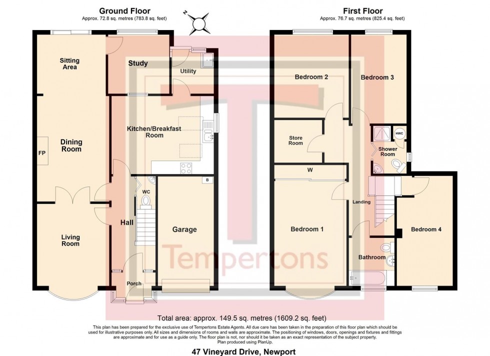 Floorplan for Vineyard Drive, Newport
