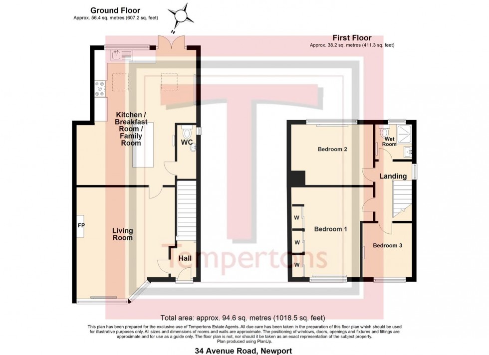 Floorplan for Avenue Road, Newport
