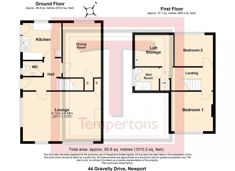Floorplan for Gravelly Drive, Newport