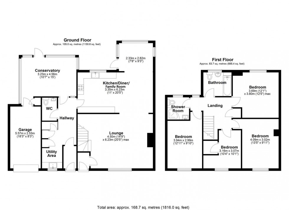 Floorplan for Marsh Road, Edgmond