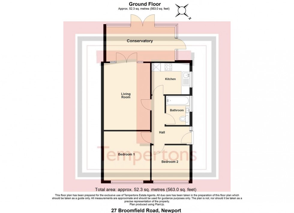 Floorplan for Broomfield Road, Newport