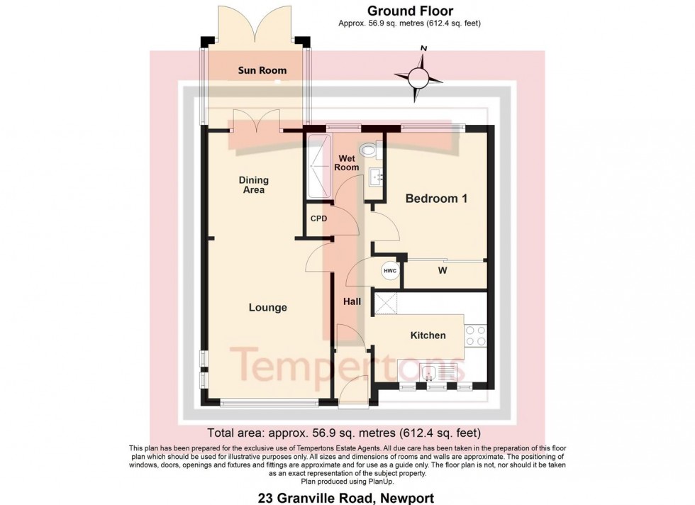 Floorplan for Granville Road, Newport