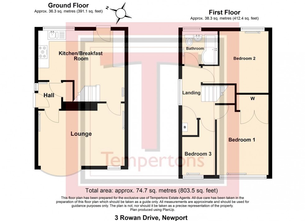 Floorplan for Rowan Drive, Newport
