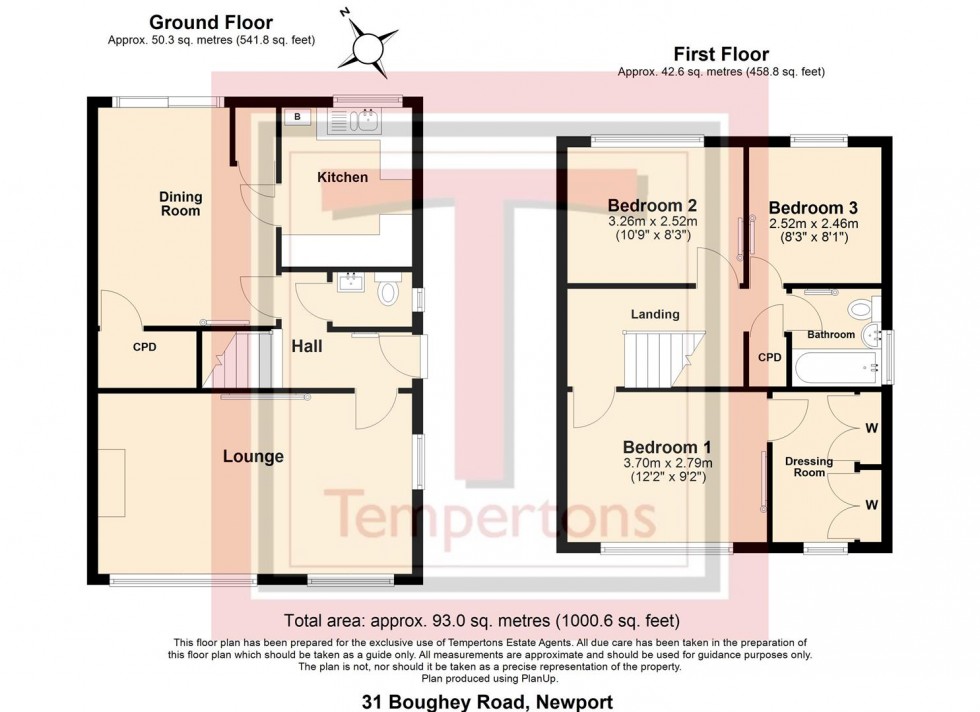 Floorplan for Boughey Road, Newport