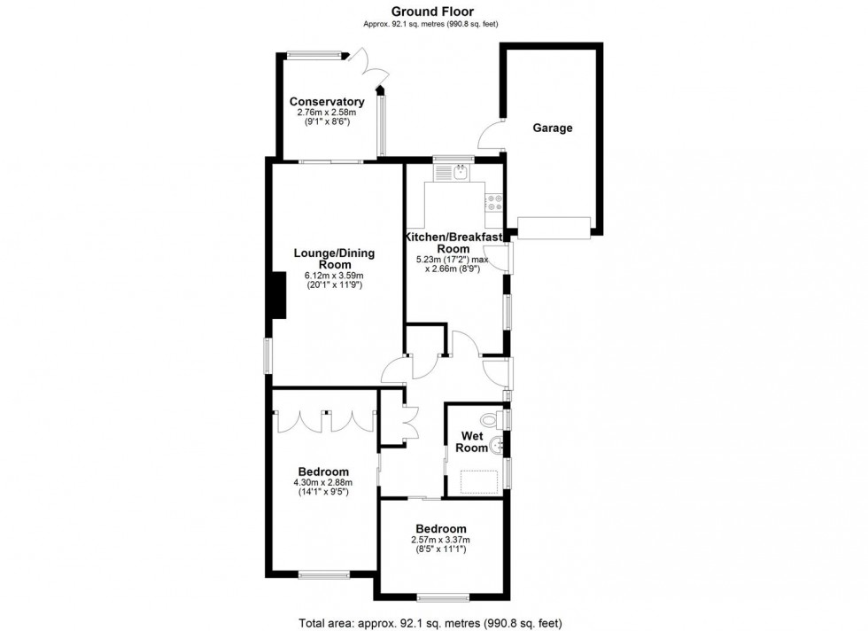 Floorplan for Hawkstone Avenue, Newport
