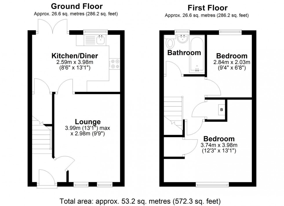 Floorplan for Brick Kiln Way, Donnington, Telford