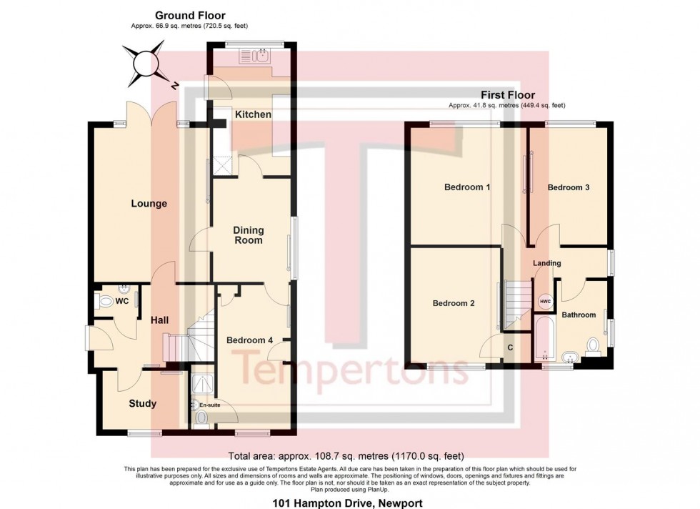Floorplan for Hampton Drive, Newport