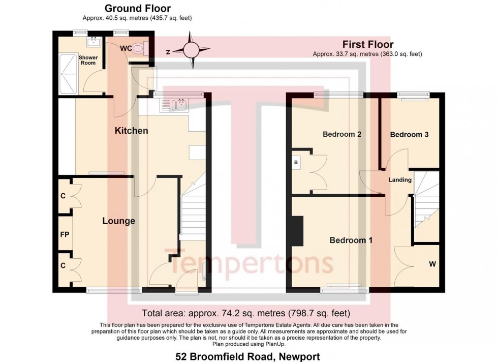 Floorplan for Broomfield Road, Newport