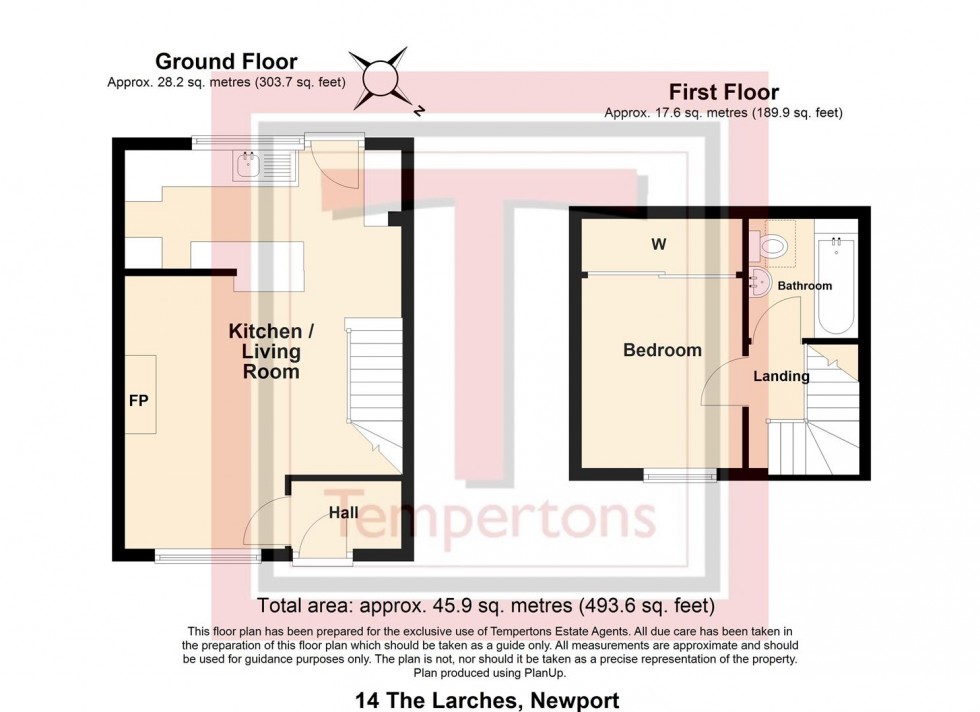 Floorplan for The Larches, Newport
