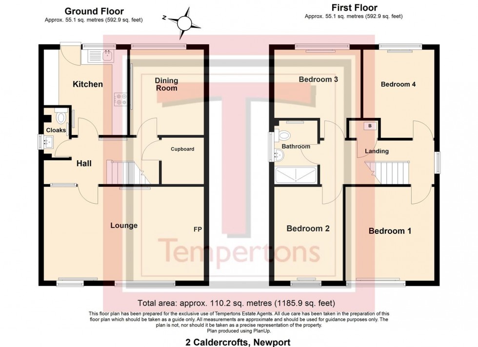 Floorplan for Caldercrofts, Newport, Telford