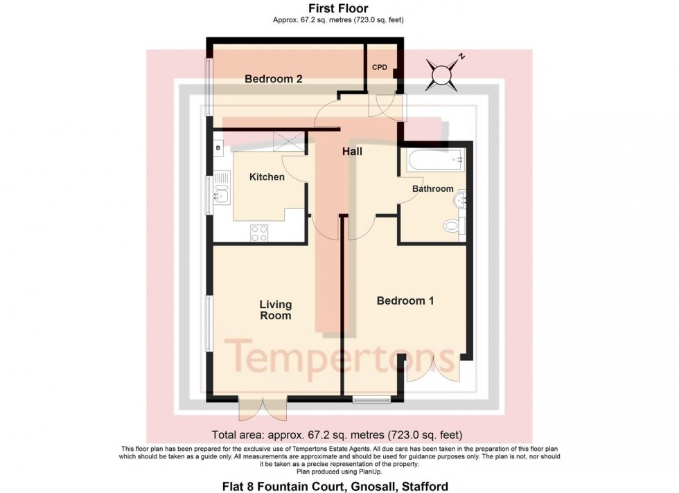 Floorplan for Wharf Road, Gnosall, Stafford