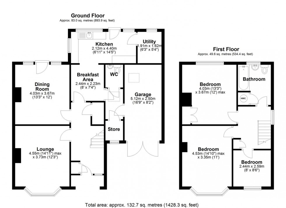 Floorplan for High Street, Edgmond, Newport