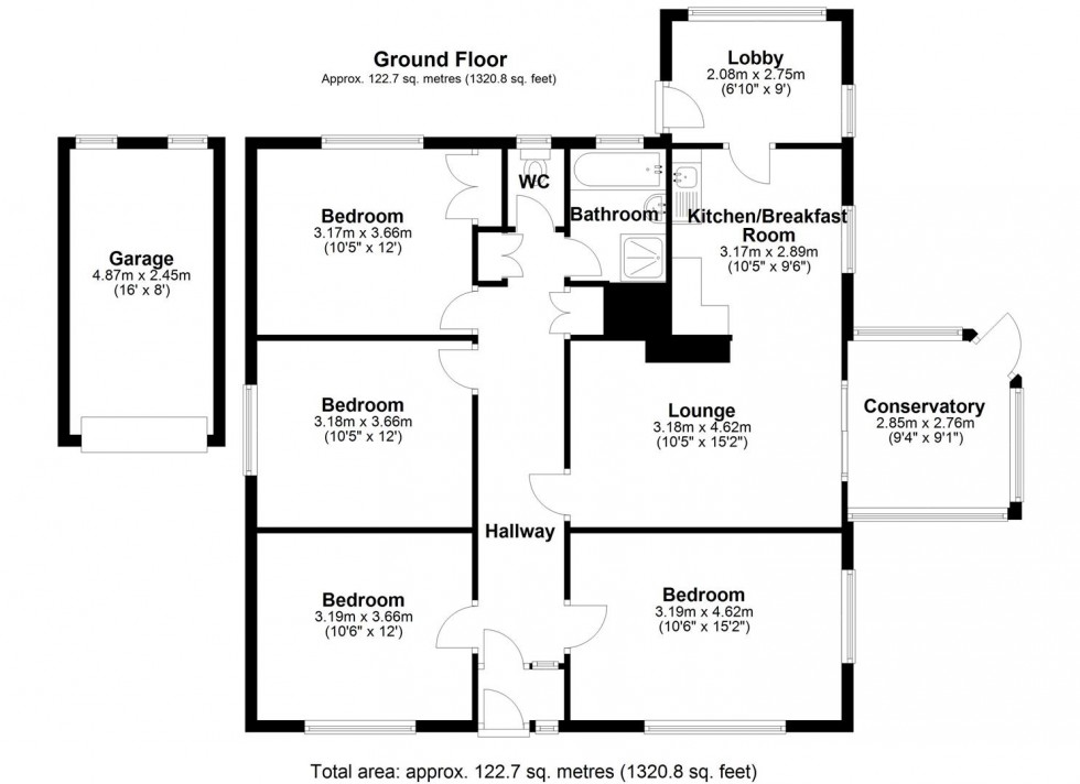 Floorplan for Childs Ercall
