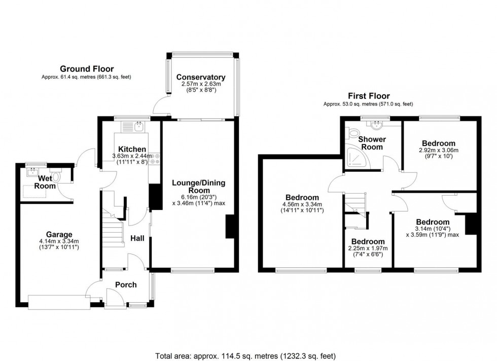 Floorplan for Broadway Avenue, Trench, Telford