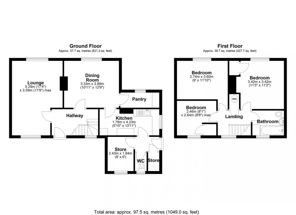 Floorplan for Bratton Road, Admaston, Telford