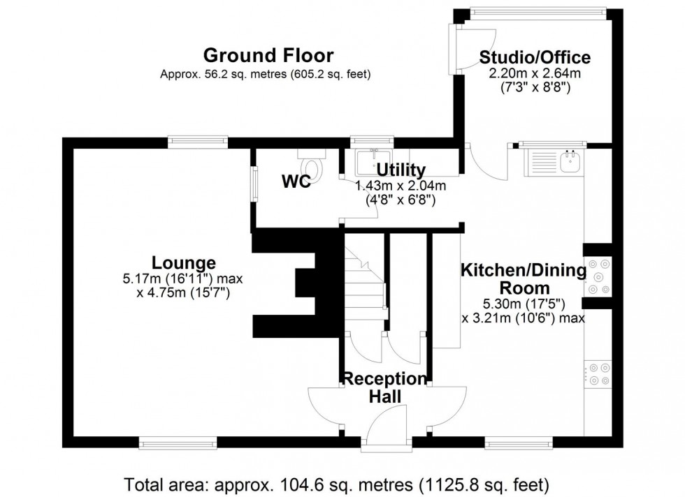 Floorplan for Wellington Road, Muxton, Telford