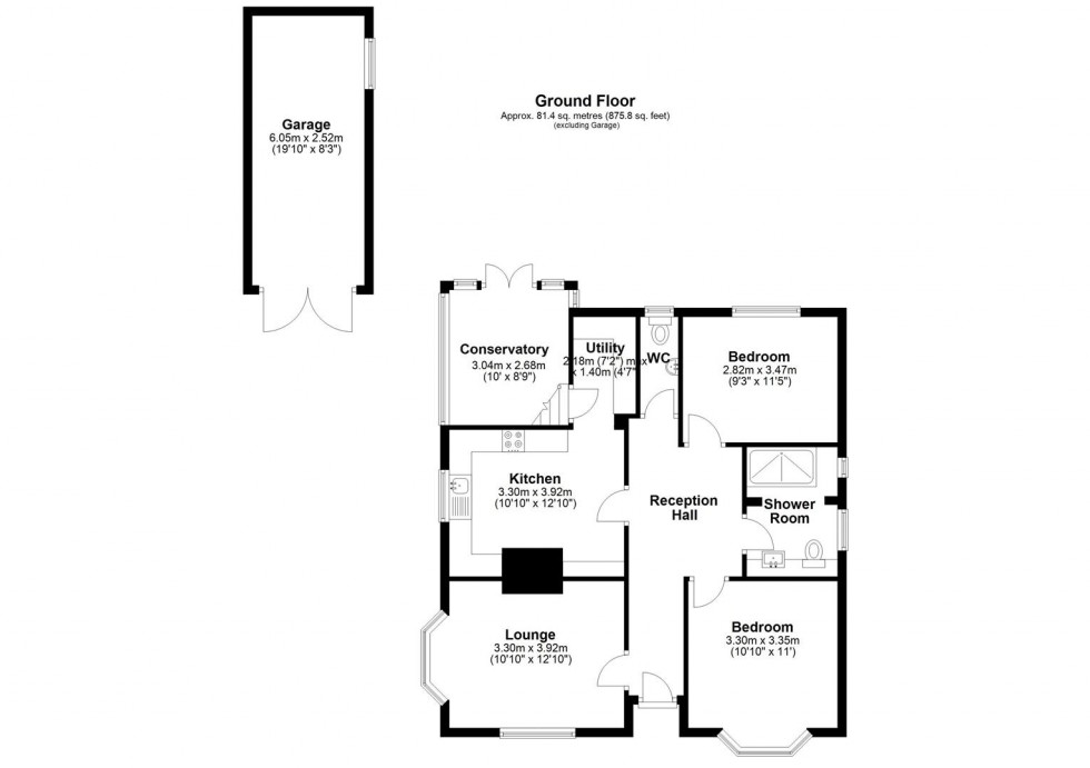 Floorplan for St. Lukes Road, Doseley, Telford