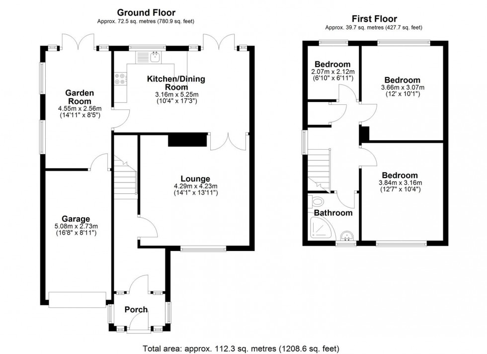 Floorplan for Willows Road, Telford