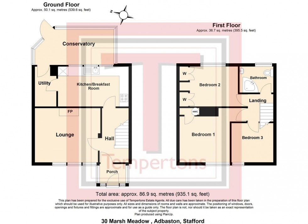 Floorplan for Marsh Meadows, Adbaston
