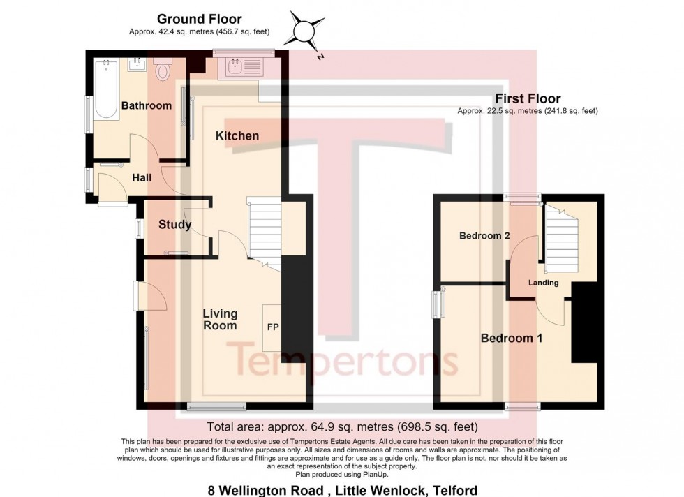 Floorplan for Wellington Road, Little Wenlock, Telford