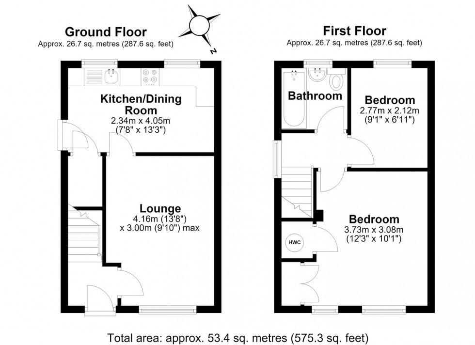 Floorplan for Lawford Close, Aqueduct