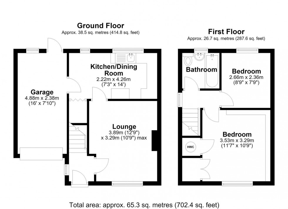 Floorplan for Brandywell Road, Broseley