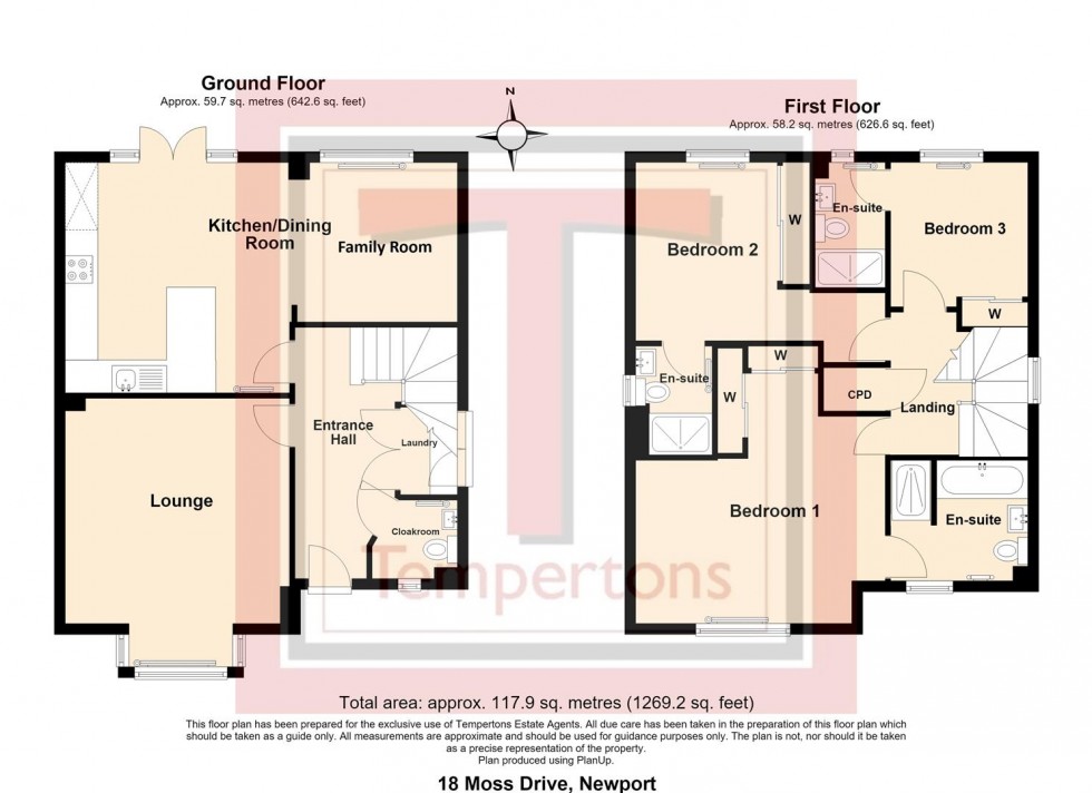 Floorplan for Moss Drive, Newport